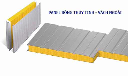 Panel bông thủy tinh – Vách ngoài