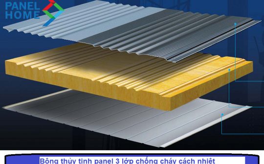 Panel bông thủy tinh Tấm mái