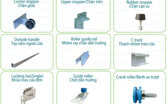 Phụ kiện cửa trượt panel