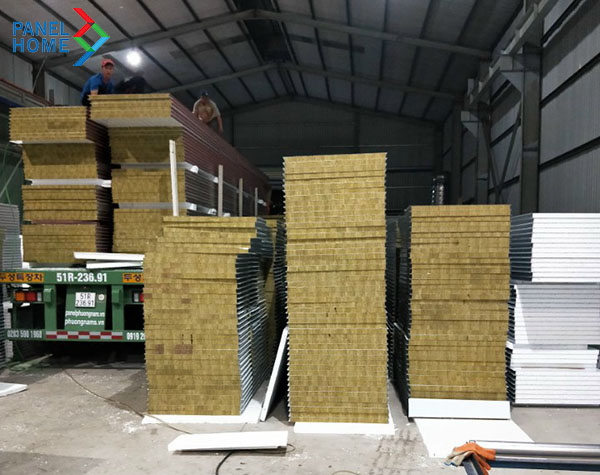 Tấm panel Rockwool cách nhiệt, chống cháy