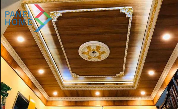 Trần nhựa Nano giả vân gỗ trơn