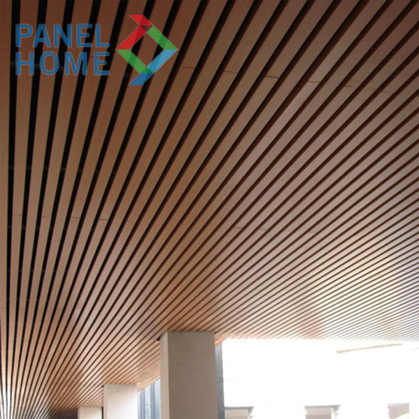Trần nhựa gỗ composite mẫu 5