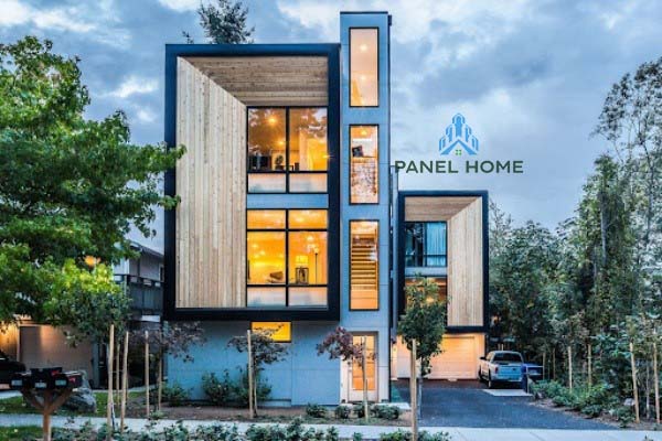 Mẫu 1 nhà panel lắp ghép 3 tầng